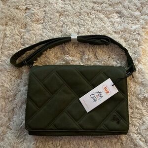⭐️ NWT LUG Olive Green Matte Luxe Bag ⭐️